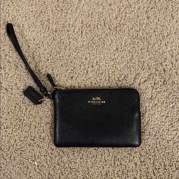 Navy blue coach wristlet - Picture 1 of 3